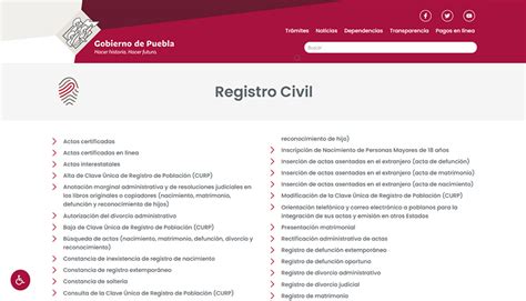 registro civil puebla citas|Implementa Registro Civil módulo de información virtual